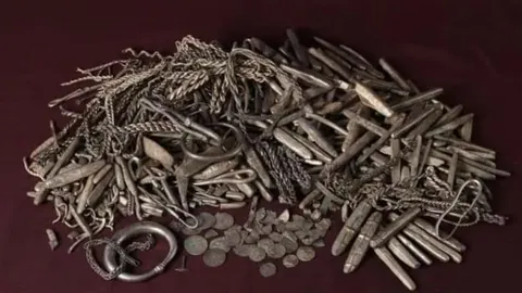 Молот Тора, дирхами та 18,5 кг срібла: данський садівник викопав скарб вікінгів