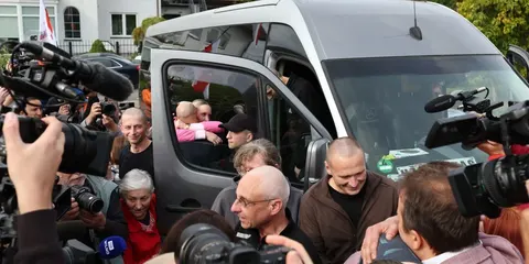 25 політв'язнів із Білорусі прибули до Вільнюса