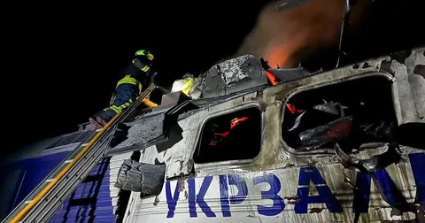 Росіяни вночі вдарили по тепловозу на Волині: пожежу загасили за кілька годин