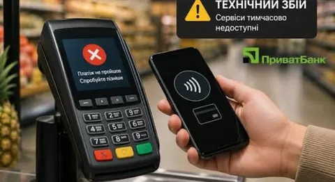 ПриватБанк зіткнувся з технічним збоєм: платежі та перекази тимчасово не працюють
