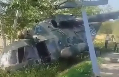 Не дотягнув 5 км: російський Ми-8 із виборчою комісією скоїв аварійну посадку