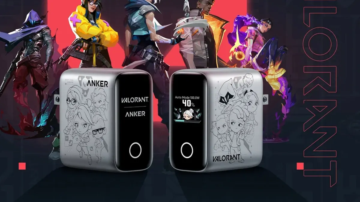 Anker випустила зарядку для ноутбуків із персонажами Valorant: обіцяє +40% до ресурсу батареї