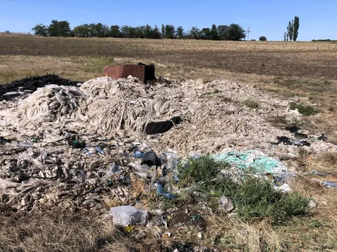 Поле після поливу перетворилося на звалище: на Одещині взялися за стихійне смітт