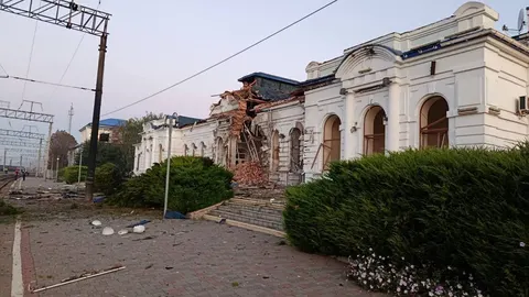 Безпілотник влучив у вокзал Берестина: будівля зазнала серйозних пошкоджень