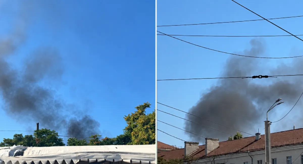 У центрі Дніпра спалахнув покинутий ВАЗ: дим було видно за кілометри